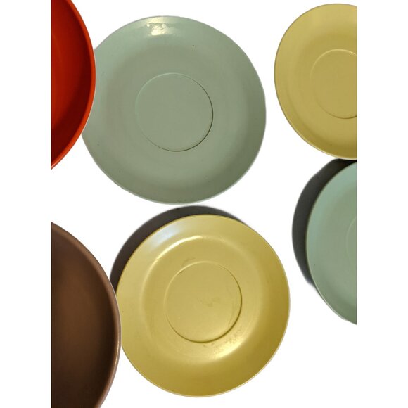 Vintage Melamine Dish Lot MCM Made in Canada Melmac Preta Sunrise Plates Bowls - Picture 3 of 13